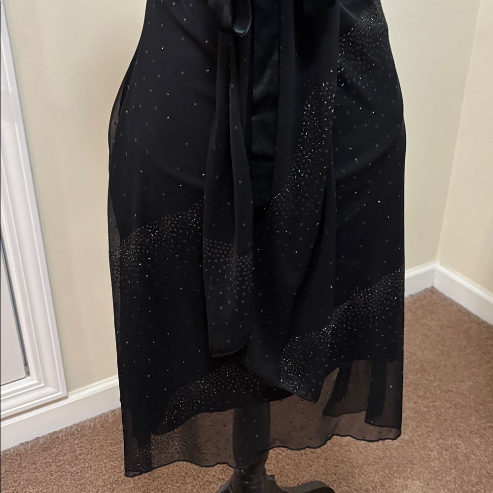 BCX Black Strapless Dress with Bow Detail - Picture 3 of 8